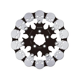 Skull Wave Floating Brake Disc Anodized Inner Steel Carrier Black Anodized 11,5" Rear