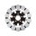 Skull Wave Floating Brake Disc Anodized Inner Steel Carrier Black Anodized 11,5" Rear