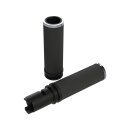 Base Rubber Grips Black Ring Black 1" Throttle By...