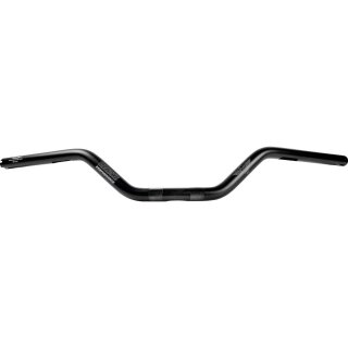 Performance Clubstyle Moto Mid Bar Aluminium Handlebar 3-Hole Black Satin 1" Throttle By Wire