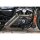 Firestarter Exhaust System , Raw Hole Heat Shield, Black Smooth Endcap, Outline 2,5"