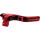 Performance 3-Finger Brake-and Clutch Lever Set Red Anodized Hydraulic Clutch