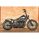 Rear Steel Fender for Twin Cam Dyna 260/18" Tire, With Taillight Raw