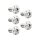 Titanium Rotor Bolt Kit For Rear Brake Discs, Thread: 3/8"-16 x 1" Polished