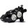 Race Series Monoblock Brake Caliper Clear Anodized Billet Bore Caps Black Anodized Front Right