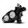Race Series Monoblock Brake Caliper Clear Anodized Billet Bore Caps Black Anodized Front Right