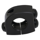 mo.switch Push-Button Clamp for 1" or 7/8" Handlebars 3 Black Button Gloss Black Anodized