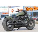 Rear Steel Fender for Twin Cam Dyna 200/18" Tire, No Lighting Raw