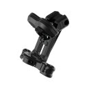 Club Style Pullback Riser and Performance 3 Triple Tree Kit, Double OE Instruments 11,5" Height, 1 1/4" Clamp Diameter Black Anodized