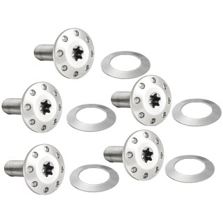 Titanium Floating Rotor Bolt Kit For Front Brake Discs Polished