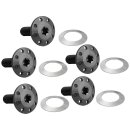 Titanium Floating Rotor Bolt Kit For Front Brake Discs Black