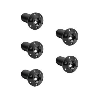 Titanium Rotor Bolt Kit For Front Brake Discs, Thread: 5/16-18 x 7/8" Black