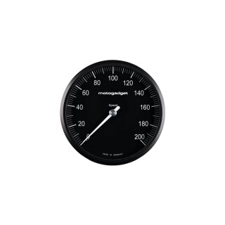 motoscope chronoclassic 2.0 Instrument Scale: 200 mph; 200 km/h; Black Anodized Bezel 80 mm