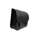 Leather Universal Saddlebag for Softails 27,7 Liter with Inside Flap, Height: 420 mm, Width: 440 mm, Depth: 150 mm Black