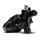 Race Series Monoblock Brake Caliper Black Anodized Billet Bore Caps Black Anodized Front Right