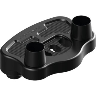 Reduced Reach Universal Riser Relocation Plate 40 mm Offset Black Anodized