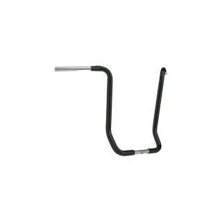 19 Fat Bar Ape Hanger Handlebar Dimpled 3-Hole Black Powder Coated 1 1/4"
