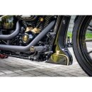 Phantom Mid- to Forward Control Conversion Kit for Softail M8 75 mm Further Forward Flat Black