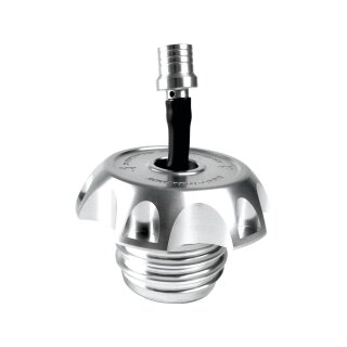 Performance Vented Gas Cap Silver Anodized