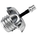 Performance Vented Gas Cap Silver Anodized