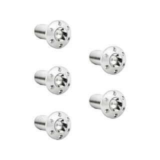 Titanium Rotor Bolt Kit For Front Brake Discs, Thread: 5/16-18 x 7/8" Polished