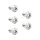Titanium Rotor Bolt Kit For Front Brake Discs, Thread: 5/16-18 x 7/8" Polished