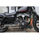 Top Chopp Staggered Exhaust System , Black Smooth Heat...