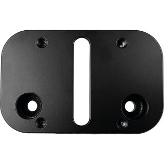 Mid-Mount License Plate Adapter Black Anodized