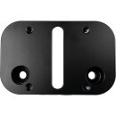 Mid-Mount License Plate Adapter Black Anodized