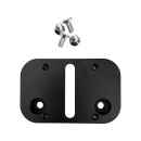 Mid-Mount License Plate Adapter Black Anodized