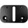 Mid-Mount License Plate Adapter Black Anodized