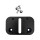 Mid-Mount License Plate Adapter Black Anodized