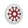 El Diabolo (Steve) Design Floating Brake Disc Red Inner Carrier 13" Front
