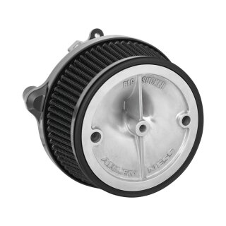 Big Sucker Stage 1 Air Cleaner Backplate without oil reservoir, Accepts all Ness Stage 1 Custom Air Filter Covers Chrome