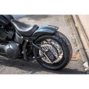 Rear Steel Fender for Twin Cam Softail (Narrow Frame) 200/18" Tire, With Taillight and Atto Integral Turn Signals Raw