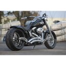 Rear Steel Fender for Twin Cam Softail (Narrow Frame) 200/18" Tire, With 3-in-1 Atto Integral Raw