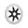 Seven Sins Wave Design Floating Brake Disc Black Inner Carrier 13" Front