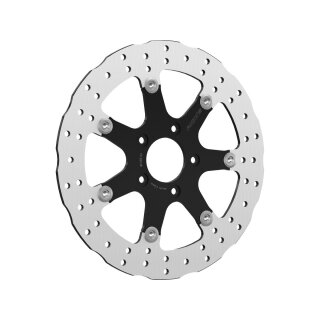 Seven Sins Wave Design Floating Brake Disc Black Inner Carrier 11,8" Front