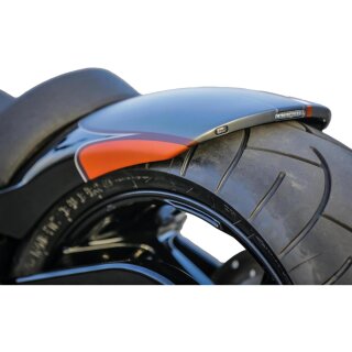 Rear Steel Fender for Twin Cam Dyna 260/18" Tire, With Taillight and Turn Signals Raw
