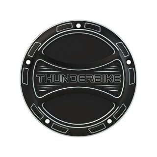 Torque 2.0 Clutch Cover With Thunderbike Logo, 5-hole Bi-Color Anodized