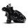 Race Series Monoblock Brake Caliper Black Anodized Billet Bore Caps Black Anodized Front Left