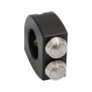 mo.switch Push-Button Clamp for 1" or 7/8" Handlebars 3 VA Button Gloss Black Anodized