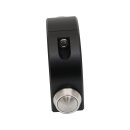 mo.switch Push-Button Clamp for 1" or 7/8" Handlebars 3 VA Button Gloss Black Anodized