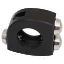 mo.switch Push-Button Clamp for 1" or 7/8" Handlebars 3 VA Button Gloss Black Anodized