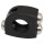 mo.switch Push-Button Clamp for 1" or 7/8" Handlebars 3 VA Button Gloss Black Anodized