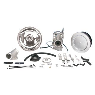 Mikuni HSR45 Carb + Cable Polished