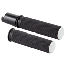 Knurled Grips Chrome Helix