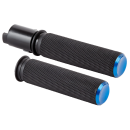 Knurled Grips Blue Helix