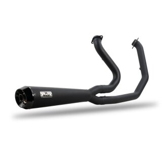 Malparidos Edelstahl 2-1 Auspuffanlage für Harley Evo Softail FXR 86-99 Euro 0/1/2