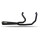 Malparidos 2-1 Edelstahl Auspuffanlage schwarz M8 Softail 18-24 Euro 4/5